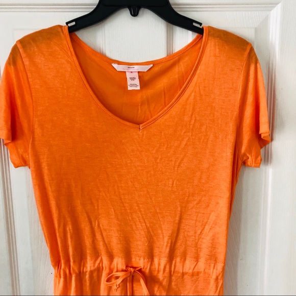 NWOT Comfort concepts orange cotton v neck swimsuit cover up SIZE large - Picture 6 of 7